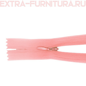 Молния потайная  № 3, 20 см, цв. 134 св.розовый п/э пл.9,3 гр/м