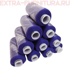 Нитки IDEAL бытовые 40/2 366м, цв.257 фиолетовый (уп.10шт)