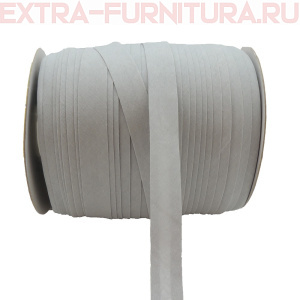 Косая бейка х/б  15мм 132м цв.350 светло-серый