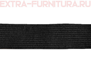Резинка вязаная, 20мм (+/-2мм), цв.черный (уп.-40м, 15уп./60уп.) Стандарт