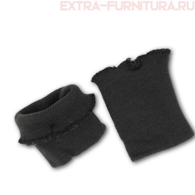 Манжет трикотажный 100% акрил цв. темно-серый, дл.10,5см, уп.125пар