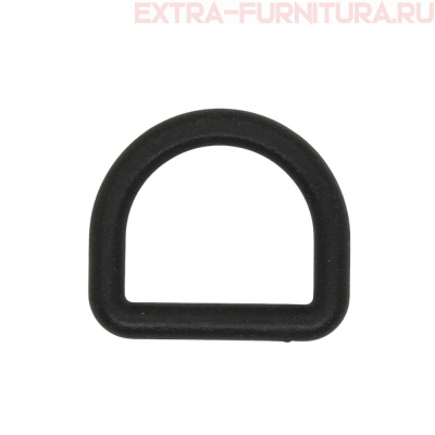 Полукольцо 20 мм пластик, цв.черный уп. 1000шт
