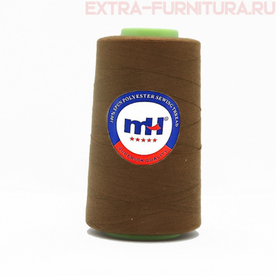 Нитки МН 40/2 п/э  5000 ярдов №490 коричневый *