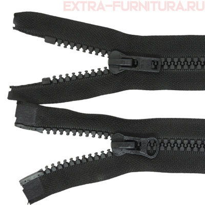 Молния Трактор Т8  2 замка 55 см, цв.322 черный