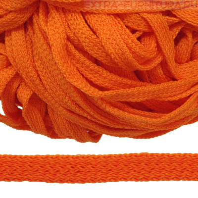 Шнур 34Ф плоский шир.7мм, цв.оранжевый 49, уп.200м