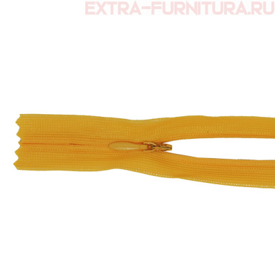 Молния потайная  № 3, 20 см, цв. 112 желтый п/э пл.9,3 гр/м