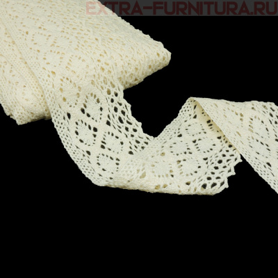 Тесьма вязаная арт.TBY-6368.35 шир.50мм, цв.35 кремовый, уп.10м