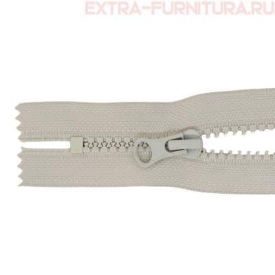 Молния Трактор Т5 1 замок 50см, цв.310 серый светлый, LOGO