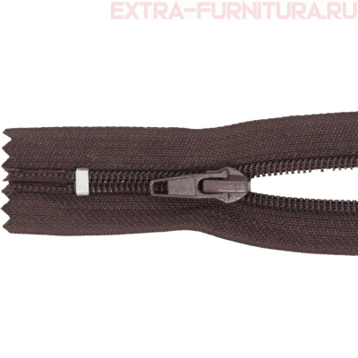 Молния спираль обувная Т7, дл.30 см, цв.304 коричневый