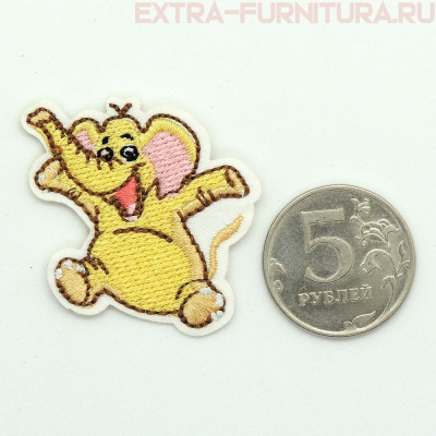 Термоаппликация Желтый слоник